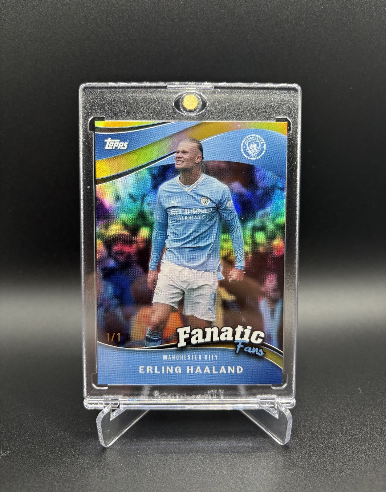 Erling Haaland Fanatic Fans 1/1 One of One Manchester City Topps FC Rare SSP for sale on Ebay