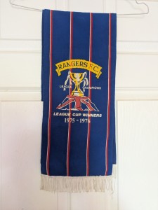Vintage Rangers Scarf. 1975. League Cup Winners. VGC. Original. Rare 1975/76 for sale on Ebay