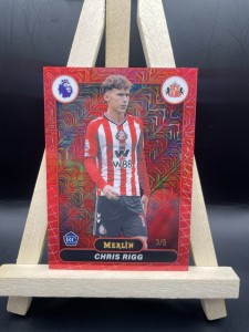 Topps Merlin Premier League 2026 Chris Rigg 3/5 RC Sunderland Numbered 3/5 for sale on Ebay