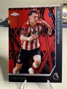 Topps Premier League 2025/26 Chris Rigg Black Edge Numbered /5 Rookie Sunderland for sale on Ebay