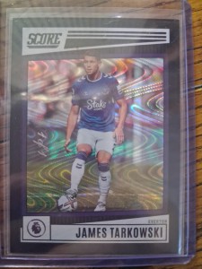 James Tarkowski 2022-23 Panini Score Premier League Black Laser 1/1 Everton for sale on Ebay