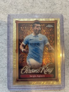 2025-26 Topps Chrome Sergio Agüero “Chrome King” GOLD 1/1 – Manchester City  for sale on Ebay