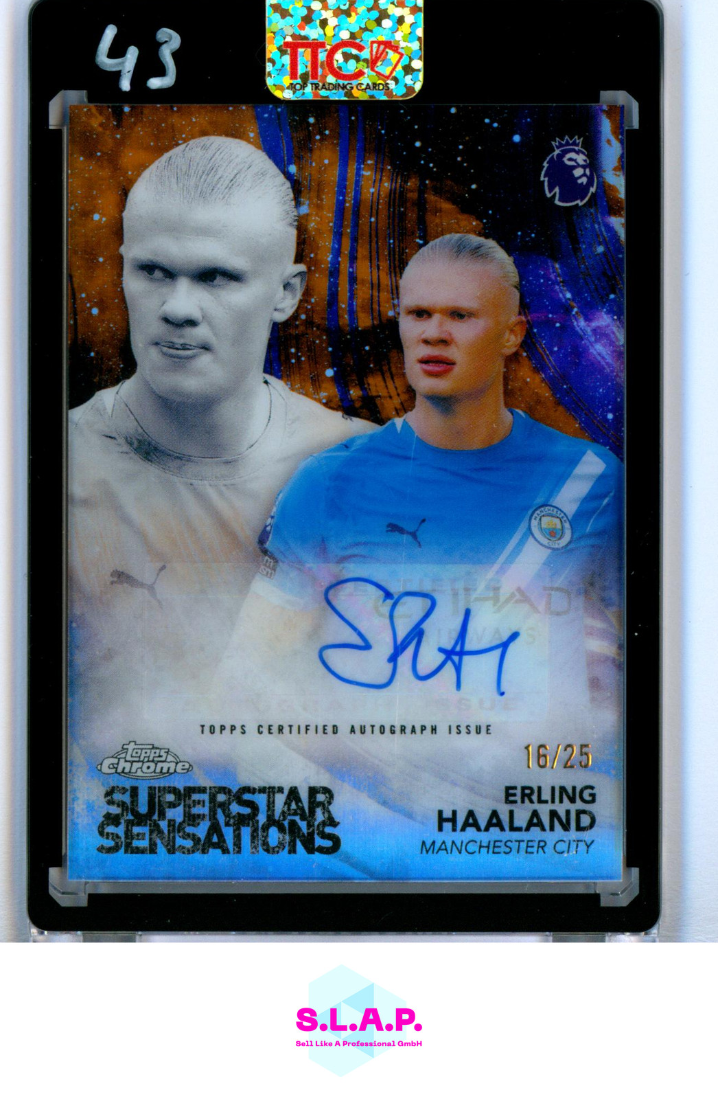 ERLING HAALAND TOPPS CHROME AUTO 16/25 MANCHESTER CITY P. LEAGUE SUP-EH 2026 EN for sale on Ebay