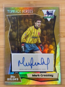 Mark Crossley 1/1 Auto Gold Nottingham Forest 2025 Topps Decades Terrace Heroes for sale on Ebay