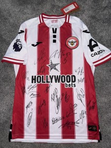 SIGNED OFFICIAL BRENTFORD FC SHIRT 25/26 THIAGO PROOF for sale on Ebay