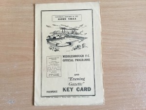 1956/7 FA Cup Rd 4. Middlesbrough v Aston Villa for sale on Ebay