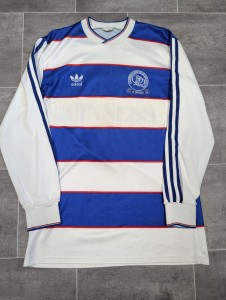 Rare Matchworn Queens Park Rangers QPR 1983/1984 Long Sleeve Home Shirt 7 ADIDAS for sale on Ebay