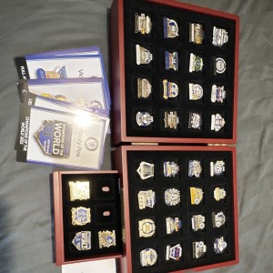 Chelsea FC Victory Pin Collection (GOLD PLATED) Enamel/Display Case/Match Cards for sale on Ebay