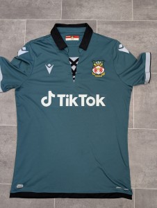 Rare Original Wrexham 2021/2022 Always Sunny Away Shirt LARGE MACRON VGC for sale on Ebay