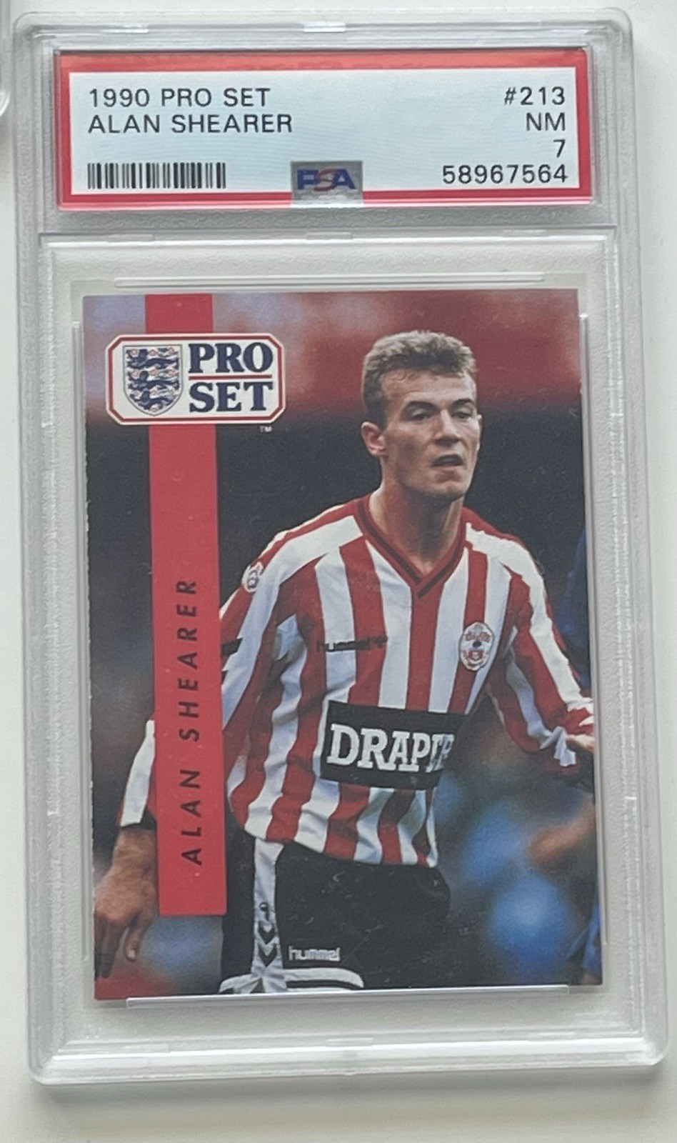 Alan Shearer Southampton Fc 1990/91 Pro Set PSA 7 Graded Card for sale on Ebay