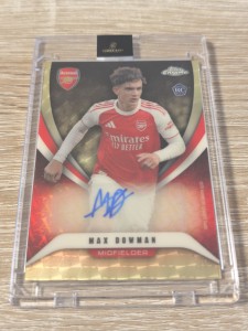 Max Dowman Arsenal Topps Chrome Auto 1:1 Rockie Card for sale on Ebay