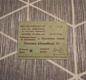 1963 FA Cup Semi-Final  Ticket Southampton v Manchester United for sale on Ebay