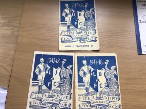 LEEDS UNITED FOOTBALL CLUB rare bundle 1947 progs ,Chelsea 1967,Wembley 1972 etc for sale on Ebay