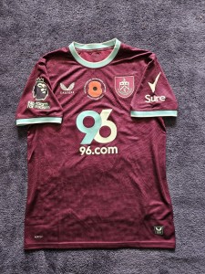 Match Issue Kyle Walker Burnley 25/26 Poppy Shirt for sale on Ebay