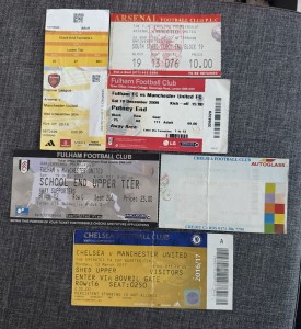 6x Manchester United Away Tickets -  Arsenal, Chelsea, Fulham for sale on Ebay