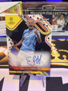 Topps Finest 24/25 Erling Haaland Black Refractor Auto /10 Manchester City for sale on Ebay
