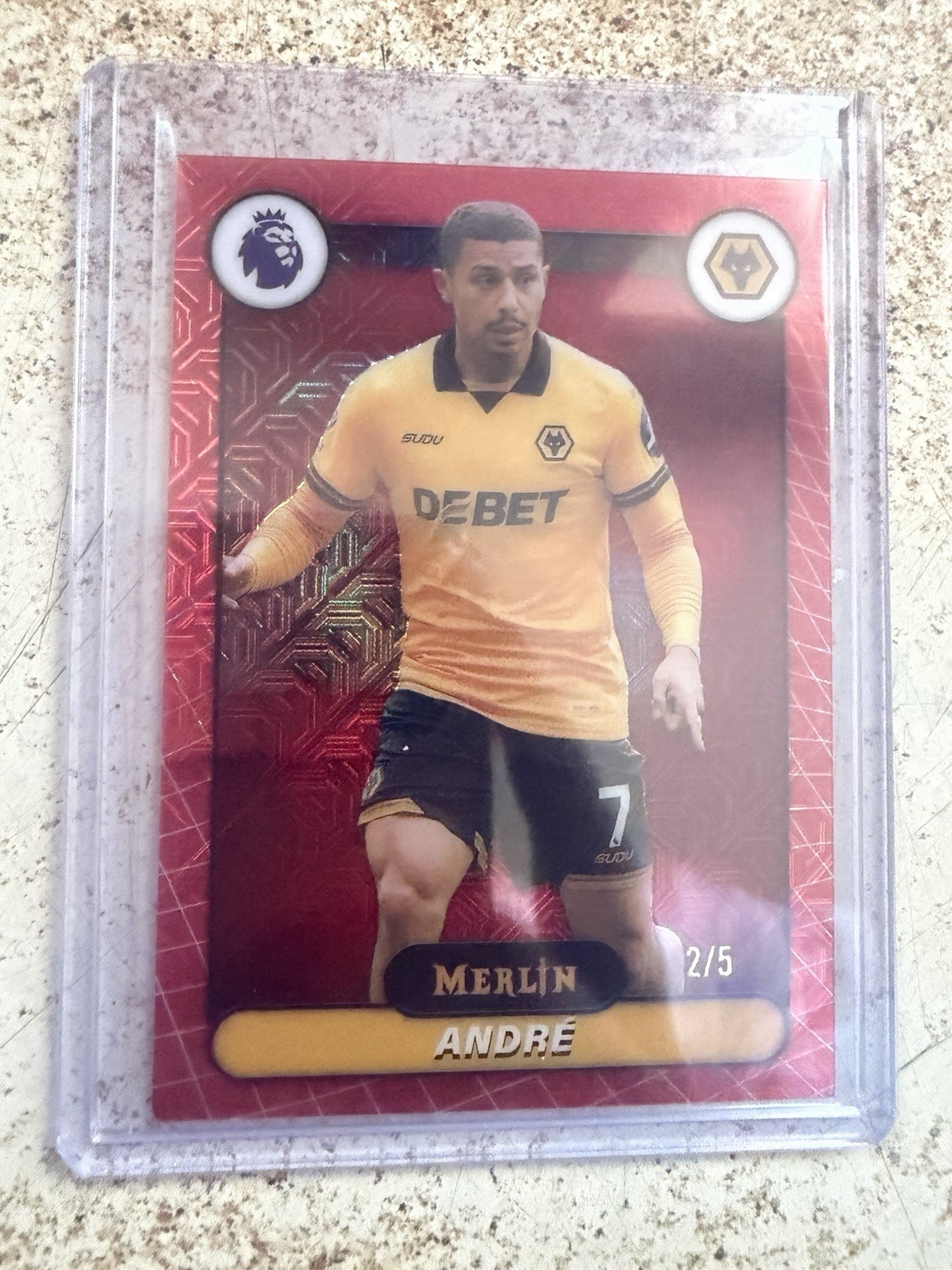 Topps Merlin Premier League Wolves André /5 for sale on Ebay