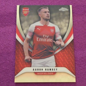 Topps Chrome Arsenal 2025-26 Aaron Ramsey 1/1 Red & Gold Superfractor  for sale on Ebay