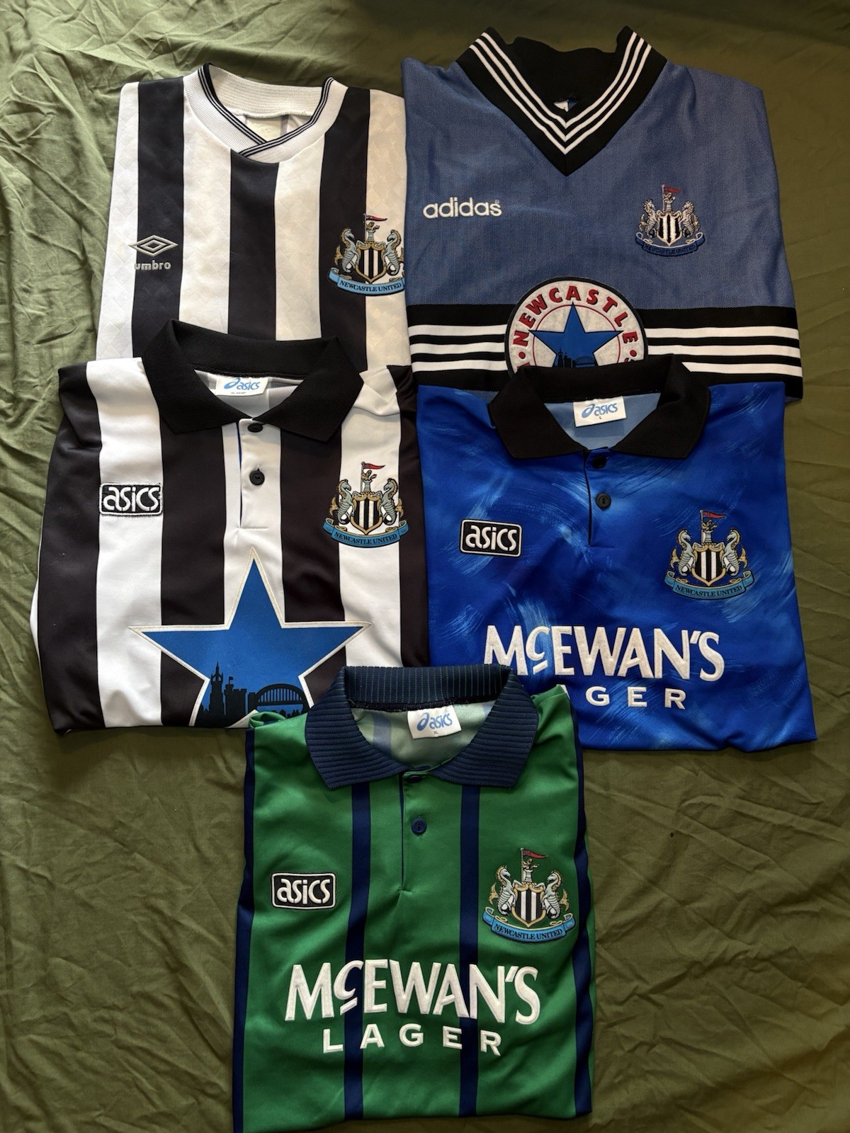 Authentic Vintage Newcastle United Shirts - Job Lot Bundle - L/XL (89-97 Era) for sale on Ebay