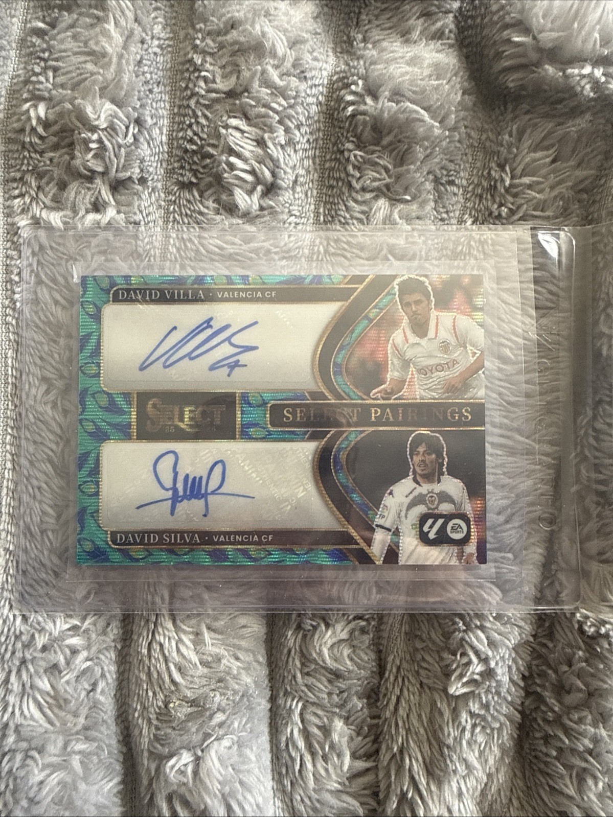 2025-26 Panini Select La Liga Pairing David Villa David Silva Valencia DUAL AUTO for sale on Ebay