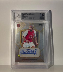 Thierry Henry 1/1 Auto Gold Arsenal Invincibles Topps BGS 8.5 Auto 10 for sale on Ebay