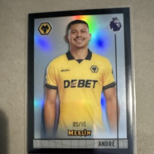2026 Topps Merlin's Premier League 96 André Wolves M-50 Serial Numbered 05/10 for sale on Ebay
