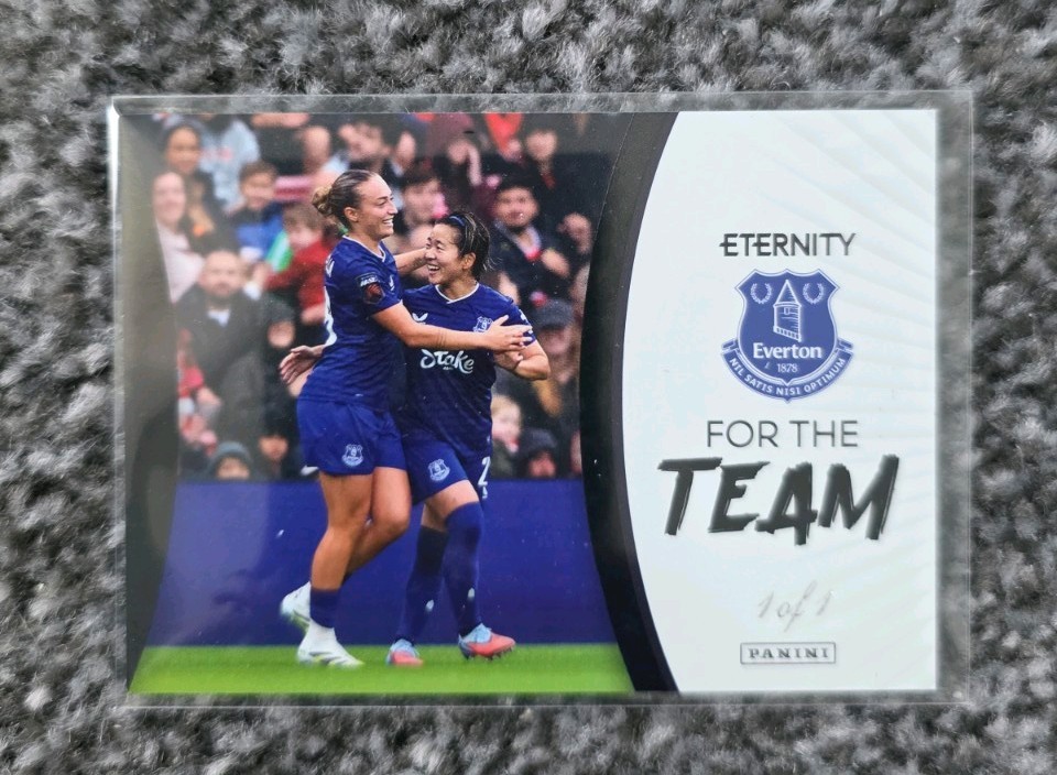 Panini Eternity Barclays WSL - For The Team (Everton) Black - 1 of 1 for sale on Ebay