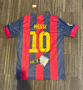 messi 2014-15 barcalona jersey with beckett coa for sale on Ebay