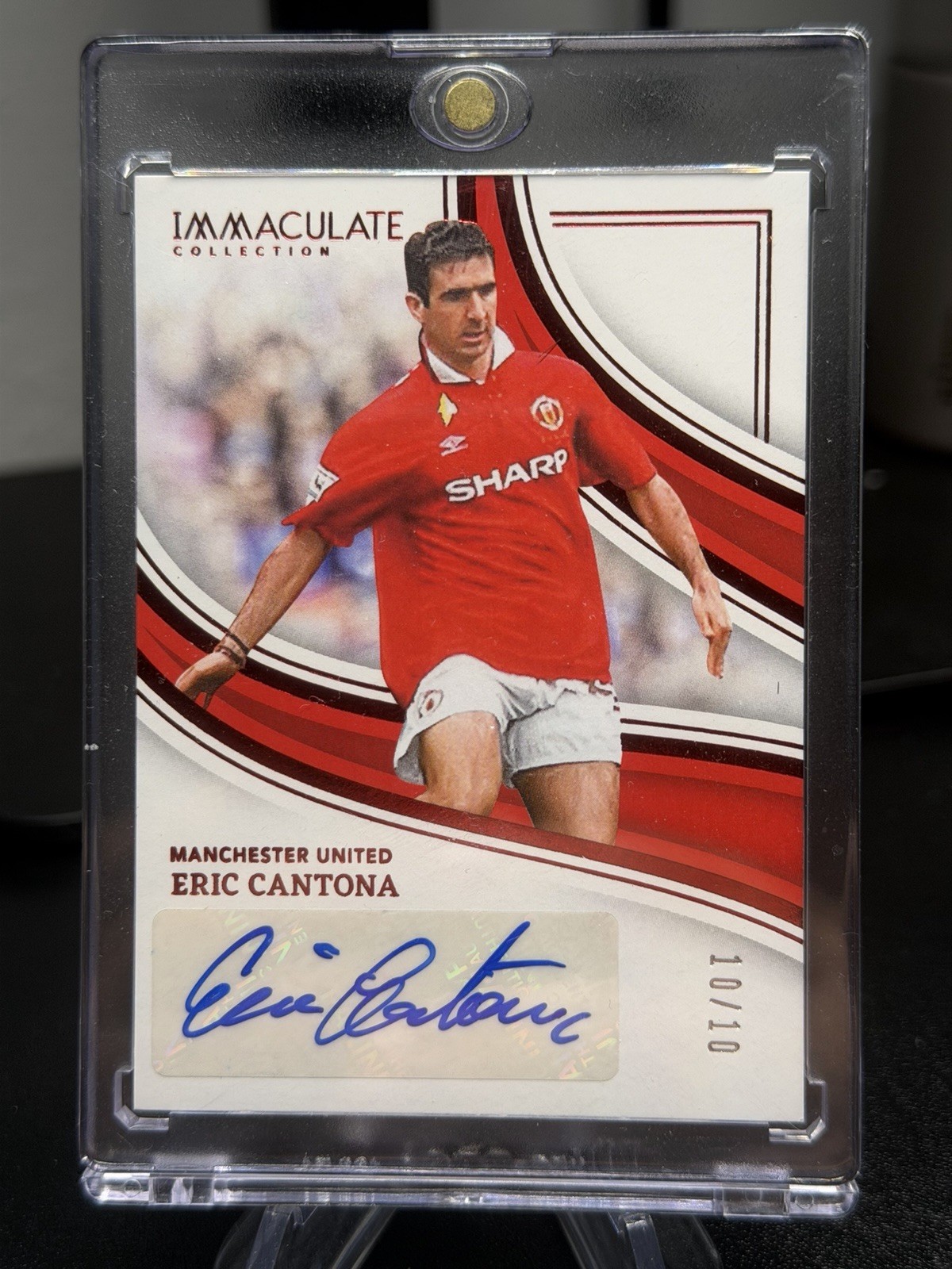 Eric Cantona Autograph /10 Legend Auto Manchester United - Panini Immaculate for sale on Ebay
