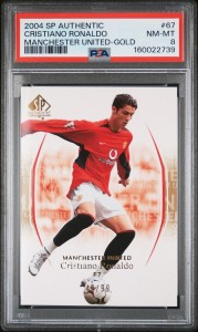 2004 Upper Deck SP Authentic CRISTIANO RONALDO /99 Gold Manchester United PSA 8 for sale on Ebay