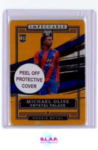 MICHAEL OLISE 8/10 15 OLISE15 NO15 OF10 ROOKIE METAL PANINI CRYSTAL PALACE 2022 for sale on Ebay