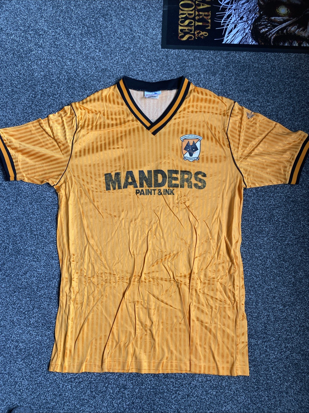 Wolves Wolverhampton Wanderers Vintage Original 1988/1989 Shirt for sale on Ebay