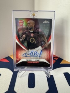 Thierry Henry Topps Chrome Arsenal 25/26 Bookend 10/10 Auto for sale on Ebay