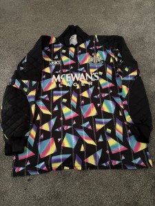 ASICS Newcastle United Goalkeeper Shirt McEwan’s Lager Long Sleeve Size L for sale on Ebay