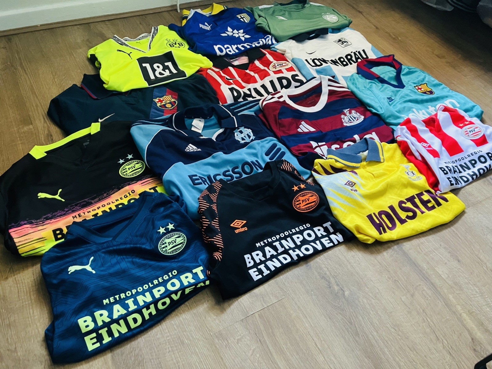 Football Shirt Bundle. All Mint/VGC All Genuine, Tags Codes Available. Need Gone for sale on Ebay