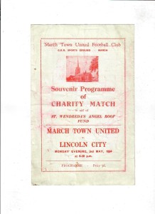 March Town United v Lincoln City (Charity Match) - 03/05/1954 for sale on Ebay