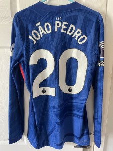 Match Worn Chelsea 25/26 Home Joao Pedro Shirt with Poppy (Vs Wolves Nov 8th) for sale on Ebay