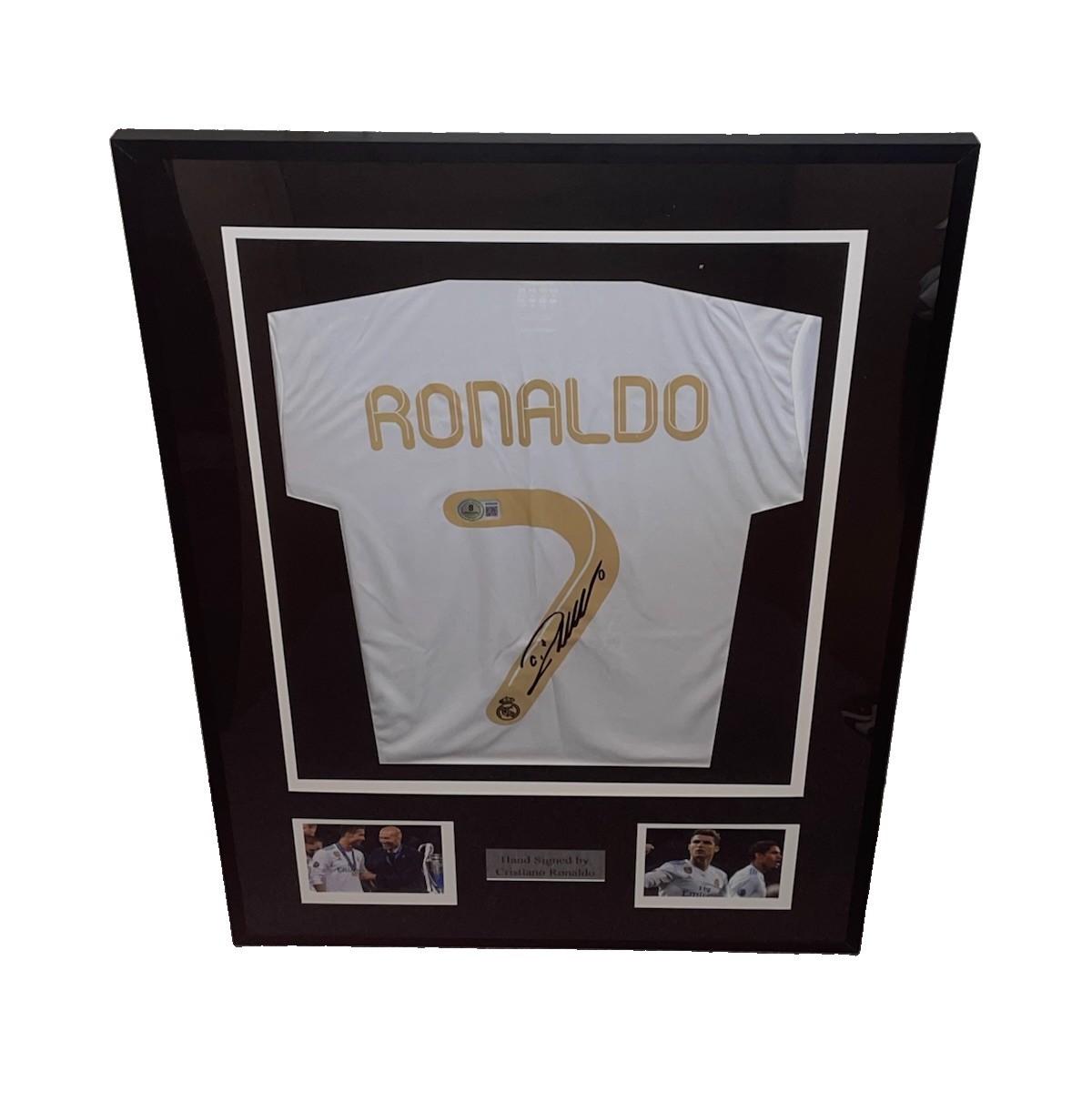 Cristiano Ronaldo Signed Framed Real Madrid Football Shirt With Beckett COA for sale on Ebay