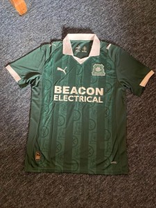 Plymouth Argyle Home Football Shirt L, see description for size detail, Replica for sale on Ebay