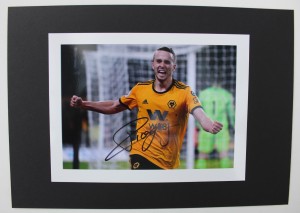 2018-19 Diogo Jota Signed Wolves Goal Celebration Photograph with COA (24487) for sale on Ebay