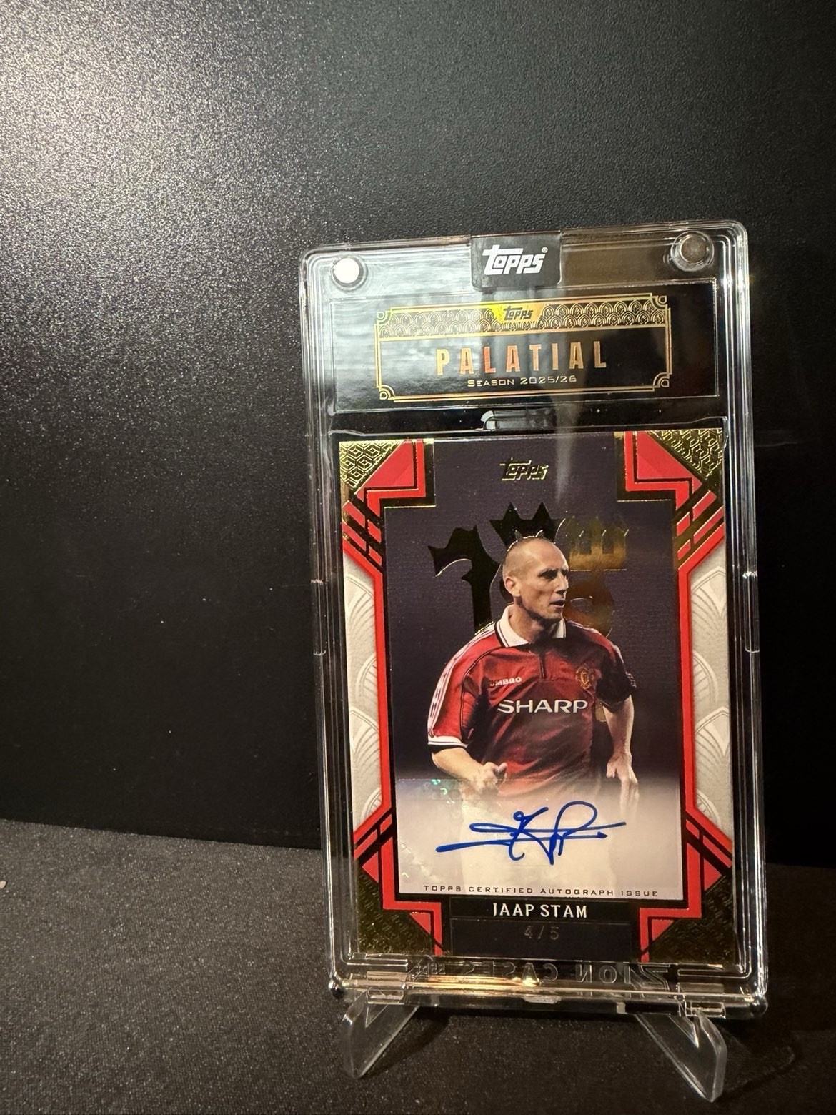 Topps Manchester United Palatial 2025/26 Jaap Stam /5 Red Devils Auto for sale on Ebay