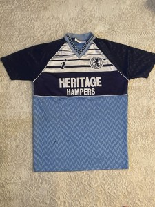 Middlesbrough FC Shirt Blue 1989 Short Sleeve Adult Size L No. 12 for sale on Ebay