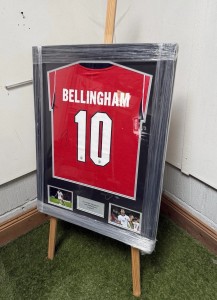 FRAMED Jude Bellingham Signed England Shirt With COA for sale on Ebay