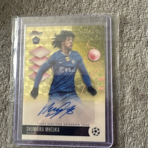 Topps Finest UCC 2026. 1/1. Shumaira Mheuka. Chelsea. Auto. Superfractor. for sale on Ebay
