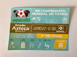 1986 World Cup Ticket England v Argentina Maradona ‘Hand of God' for sale on Ebay