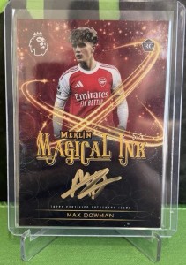 Max Dowman Arsenal 25/26 Topps Merlin Rookie on card magical ink Auto 5/5 for sale on Ebay