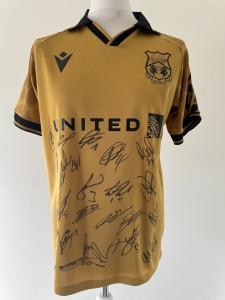 Signed WREXHAM AFC 24/25 Shirt by 25 -PROOF/COA- McClean Lee Cleworth Fletcher for sale on Ebay