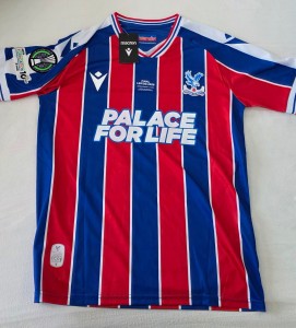 Crystal Palace Home Shirt Gold Winners Print 2026 Conference League Final Size L for sale on Ebay