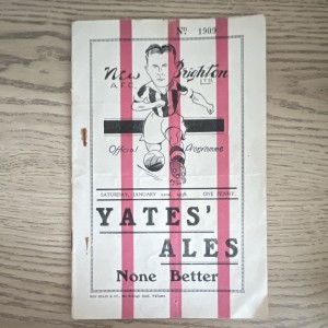 New Brighton vs Tottenham Hotspur Football Programme 22 Jan 1938 FA Cup 4th Rnd for sale on Ebay