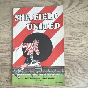 Sheffield United Official Programme v Tottenham Hotspur 6 Feb 1937 for sale on Ebay